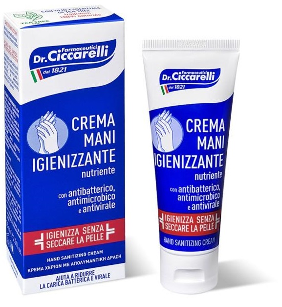 CICCARELLI CREMA MANI IGIENIZZANTE 75 ML - Farmacia De Pasquale
