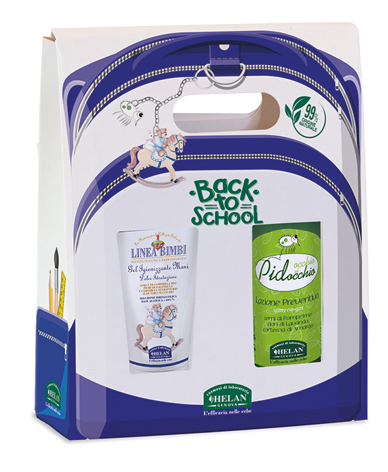 BIMBI COFANETTO BACK TO SCHOOL GEL IGIENIZZANTE MANI 50 ML + LOZIONE PREVENTIVA PIDOCCHI 100 ML - Farmacia De Pasquale