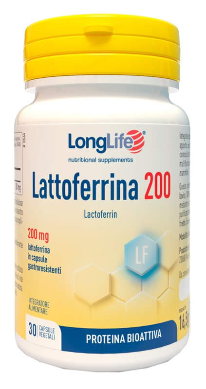 LONGLIFE LATTOFERRINA200 30 CAPSULE VEGETALI DA 550 MG - Farmacia De Pasquale