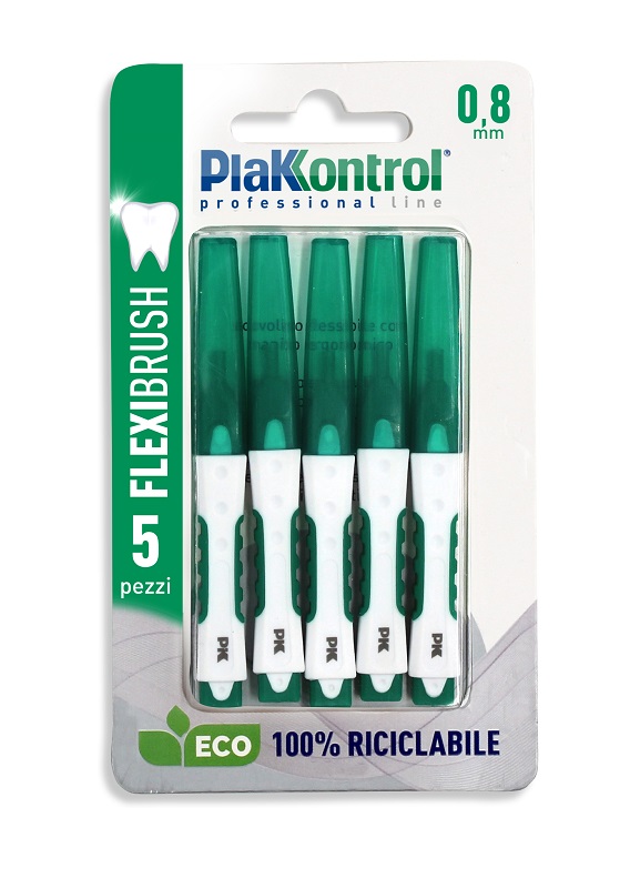 PLAKKONTROL FLEXIBRUSH SCOVOLINI INTERDENTALI 0,8 5 PEZZI - Farmacia De Pasquale
