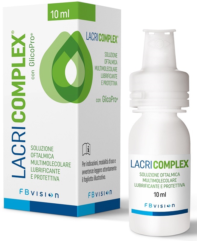LACRICOMPLEX SOLUZIONE OFTALMICA MULTIMOLECOLARE LUBRIFICANTE PROTETTIVA 10 ML - Farmacia De Pasquale