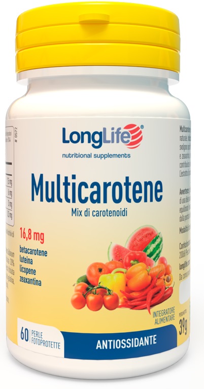 LONGLIFE MULTICAROTENE 60 PERLE - Farmacia De Pasquale