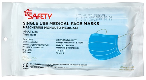 MASCHERINA CHIRURGICA 10 PEZZI - Farmacia De Pasquale