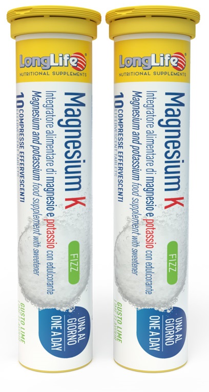 LONGLIFE MAGNESIUM K FIZZ 20 COMPRESSE EFFERVESCENTI - Farmacia De Pasquale