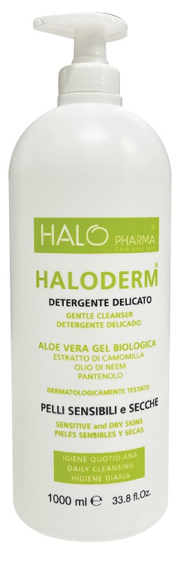 HALODERM DETERGENTE DELICATO 1 L FLACONE HDPE2 TAPPO C/PP92 - Farmacia De Pasquale