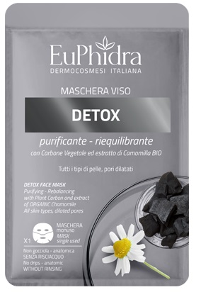 EUPHIDRA MASCHERA VISO DETOX 1 PEZZO - Farmacia De Pasquale