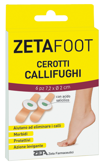 ZETAFOOT CEROTTO CALLIFUGO DISCHETTO CENTRALE 6 PEZZI - Farmacia De Pasquale