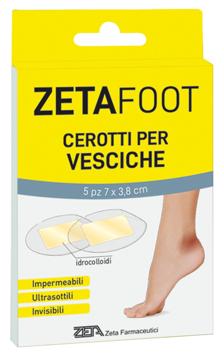 ZETAFOOT CEROTTO IDROCOLLOIDALE VESCICHE 5 PEZZI - Farmacia De Pasquale