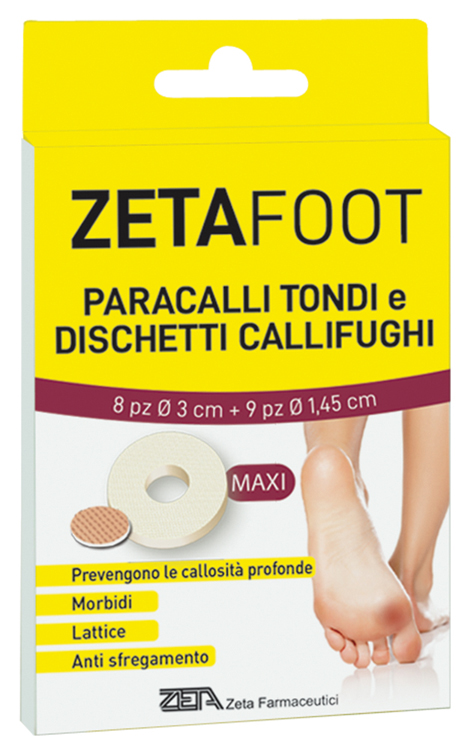 ZETAFOOT PARACALLO TONDO 8 PEZZI + DISCHETTO CALLIFUGO 9 PEZZI - Farmacia De Pasquale