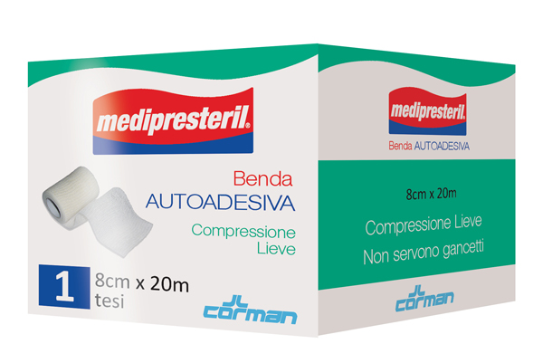 MEDIPRESTERIL BENDA AUTOADESIVA 8X2000 CM 1 PEZZO - Farmacia De Pasquale