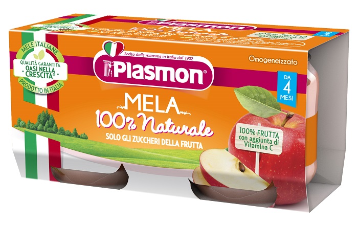 PLASMON OMOGENEIZZATO MELA 2 X 80 G - Farmacia De Pasquale