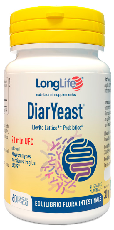 LONGLIFE DIARYEAST 60 CAPSULE VEGETALI - Farmacia De Pasquale