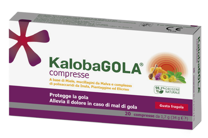 KALOBAGOLA 20 COMPRESSE FRAGOLA - Farmacia De Pasquale