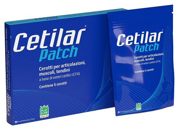 CEROTTO MONOUSO CETILAR PATCH PER ARTICOLAZIONI MUSCOLI E TENDINI 5 PEZZI - Farmacia De Pasquale