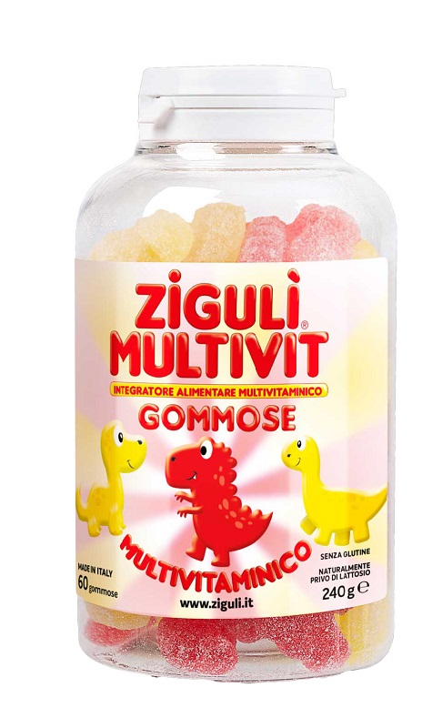 ZIGULI MULTIVIT FRAGOLA E BANANA 60 GOMMOSE - Farmacia De Pasquale