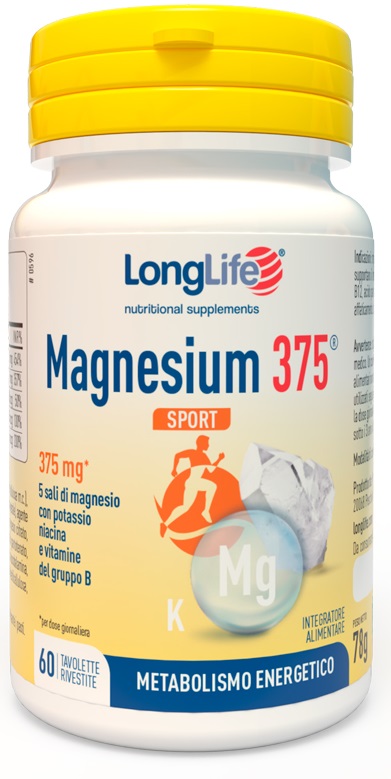 LONGLIFE MAGNESIUM 375 SPORT 60 TAVOLETTE - Farmacia De Pasquale