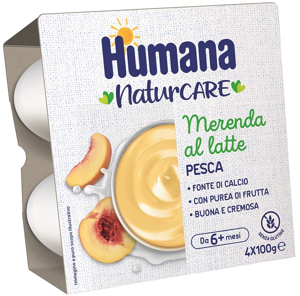 HUMANA MERENDA PESCA 4 PEZZI DA 100 G - Farmacia De Pasquale