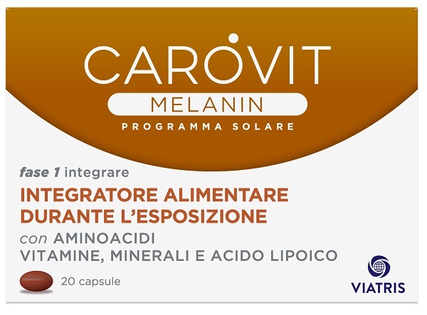 CAROVIT MELANIN PROGRAMMA SOLARE 20 CAPSULE - Farmacia De Pasquale