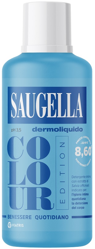 SAUGELLA DERMOLIQUIDO COLOUR EDITION DETERGENTE INTIMO 500 ML - Farmacia De Pasquale