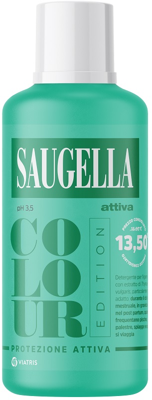 SAUGELLA ATTIVA COLOUR EDITION DETERGENTE IGIENE INTIMA 500 ML - Farmacia De Pasquale