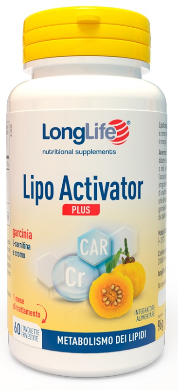 LONGLIFE LIPO ACTIVATOR PLUS 60 TAVOLETTE RIVESTITE DA 1,6 G - Farmacia De Pasquale