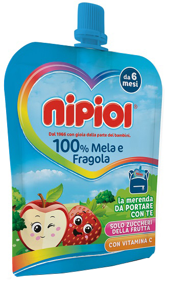 NIPIOL PUREA POUCH MELA FRAGOLA 85 G - Farmacia De Pasquale