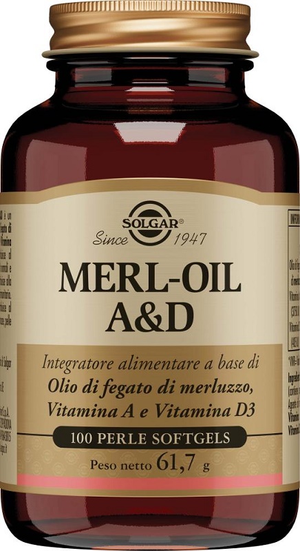 MERL OIL A&D 100 PERLE SOFTGEL - Farmacia De Pasquale