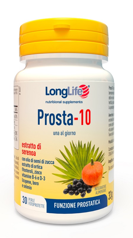 LONGLIFE PROSTA-10 30 PERLE FOTOPROTETTE - Farmacia De Pasquale