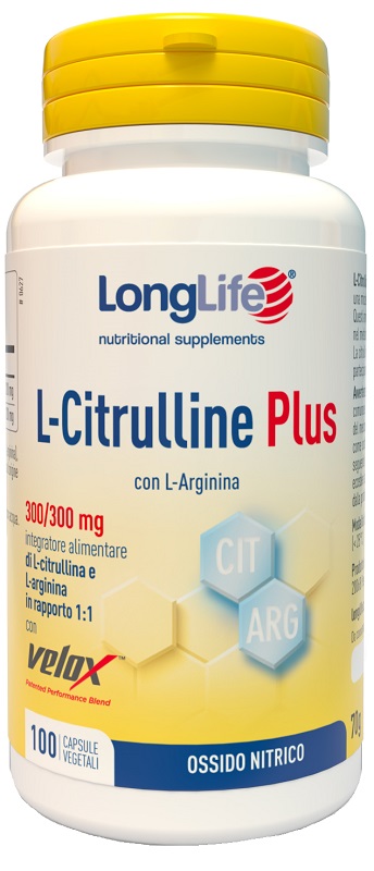 LONGLIFE L-CITRULLINE PLUS 100 CAPSULE VEGETALI - Farmacia De Pasquale
