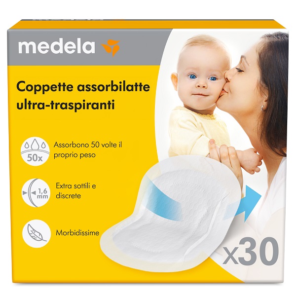 COPPETTE ASSORBILATTE ULTRA-TRASPIRANTI 30 PEZZI - Farmacia De Pasquale