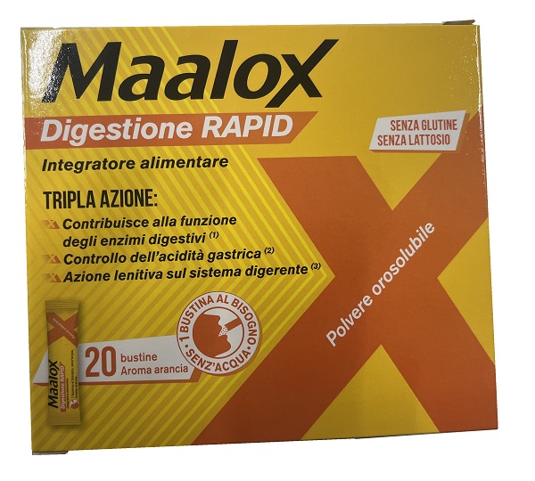 MAALOX DIGESTIONE RAPID 20 BUSTINE DA 2 G - Farmacia De Pasquale