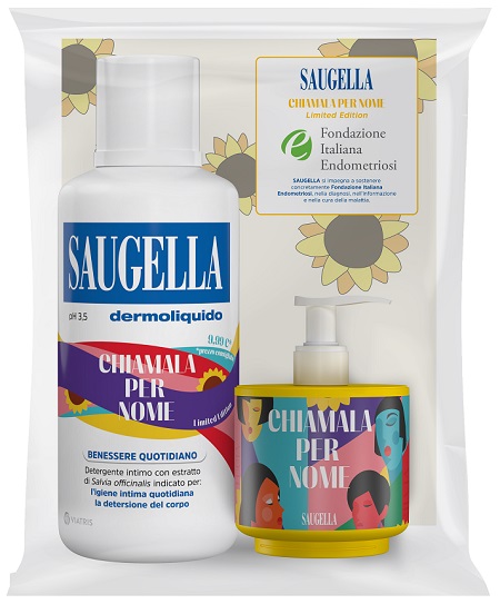 SAUGELLA BUNDLE DERMOLIQUIDO CHIAMALA PER NOME ENDOMETRIOSI PH 3,5 DETERGENTE INTIMO BENESSERE QUOTIDIANO 500ML + 150ML ACTI 3 IN OMAGGIO - Farmacia De Pasquale