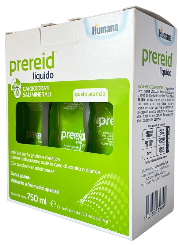 PREREID LIQUIDO 3 PEZZI DA 250 ML HUMANA - Farmacia De Pasquale