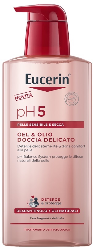 EUCERIN GEL & OLIO DOCCIA DELICATO 400 ML - Farmacia De Pasquale