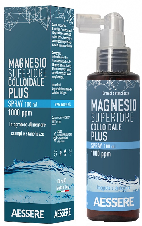 MAGNESIO SUPERIORE COLLOIDALE PLUS SPRAY 1000 PPM 100 ML - Farmacia De Pasquale