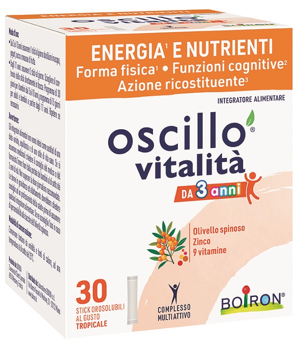 OSCILLO VITALITA' 3+ 30 STICK OROSOLUBILI - Farmacia De Pasquale