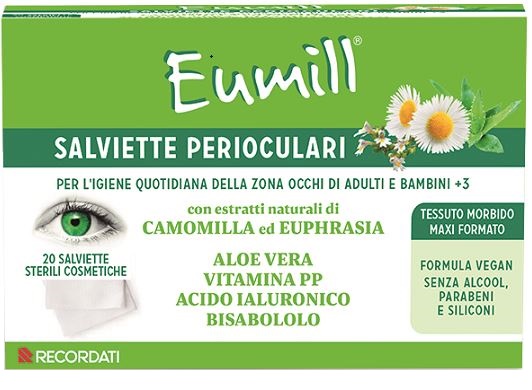 EUMILL SALVIETTE PERIOCULARI 20 PEZZI - Farmacia De Pasquale