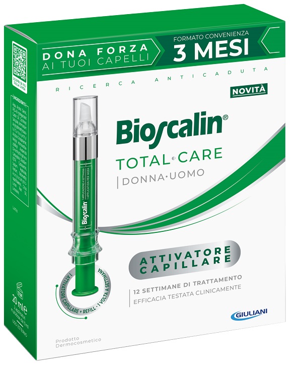 BIOSCALIN TOTAL CARE ATTIVATORE CAPILLARE 2 APPLICATORI MULTIDOSE X 10 ML - Farmacia De Pasquale