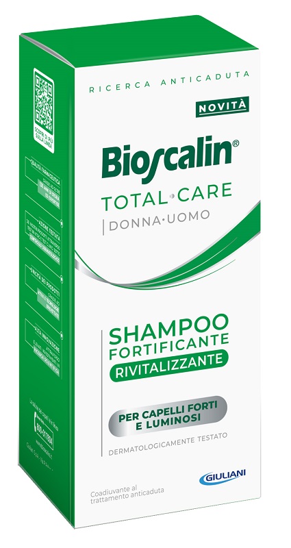 BIOSCALIN TOTAL CARE SHAMPOO FORTIFICANTE RIVITALIZZANTE 200 ML - Farmacia De Pasquale