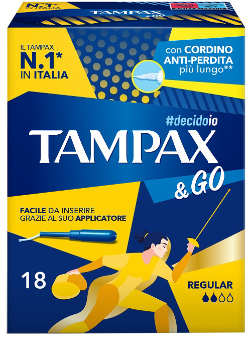 TAMPAX &GO REGULAR 18 PEZZI - Farmacia De Pasquale