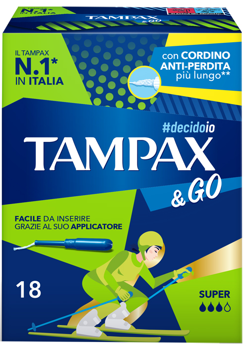 TAMPAX &GO SUPER 18 PEZZI - Farmacia De Pasquale