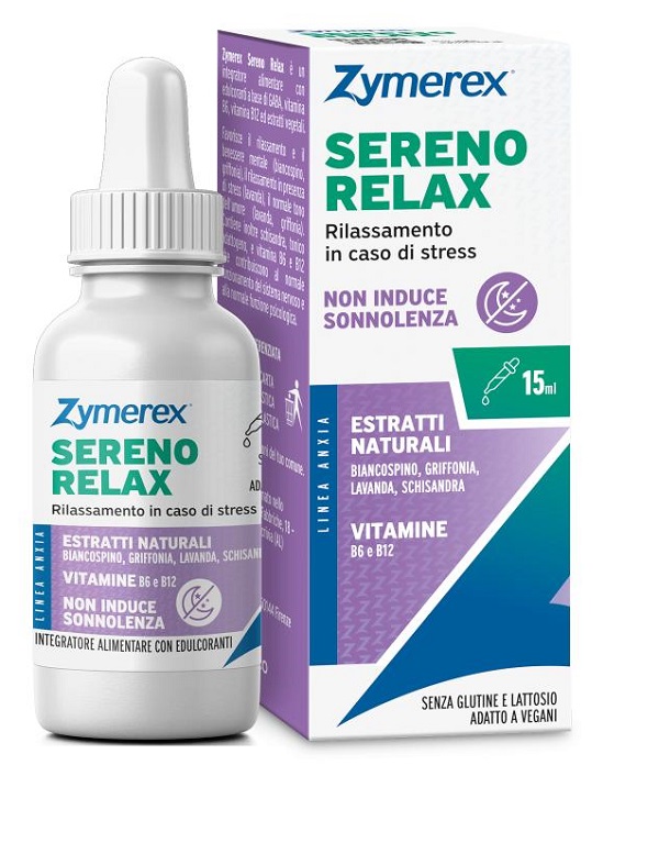 ZYMEREX SERENO RELAX GOCCE 15 ML SENZA GLUTINE SENZA LATTOSIO - Farmacia De Pasquale