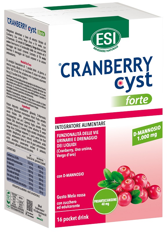 ESI CRANBERRY CYST FORTE 16 POCKET DRINK - Farmacia De Pasquale
