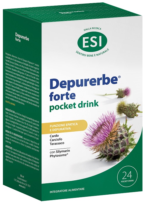 ESI DEPURERBE FORTE POCKET DRINK 24 PEZZI 20 ML - Farmacia De Pasquale