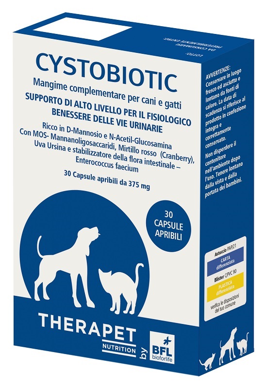 CYSTOBIOTIC THERAPET 30 CAPSULE - Farmacia De Pasquale