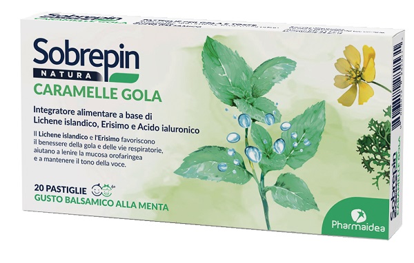 SOBREPIN NATURA CARAMELLE GOLA 20 PASTIGLIE - Farmacia De Pasquale