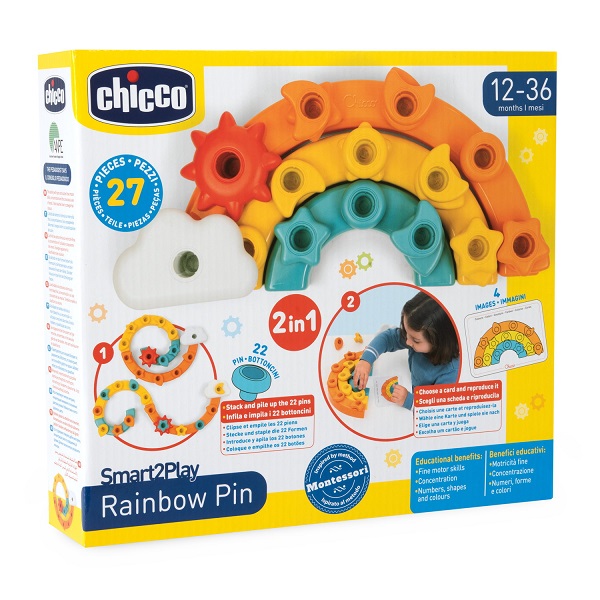 CHICCO GIOCO SMART2PLAY ARCOBALENO 2IN1 - Farmacia De Pasquale