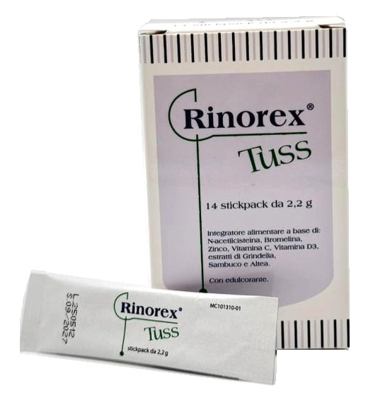 RINOREX TUSS 14 STICKPACK DA 2,2 G - Farmacia De Pasquale