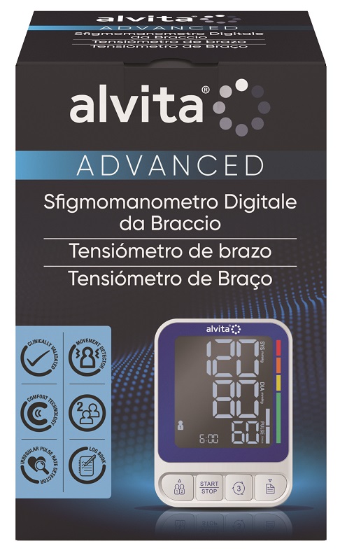 SFIGMOMANOMETRO DIGITALE DA BRACCIO ALVITA ADVANCED - Farmacia De Pasquale