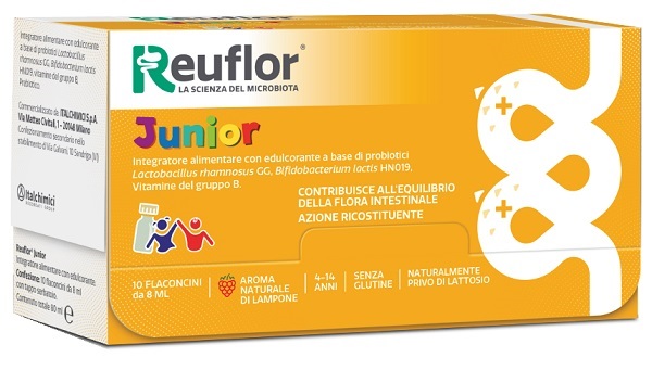 REUFLOR JUNIOR 10 FLACONCINI 8 ML - Farmacia De Pasquale